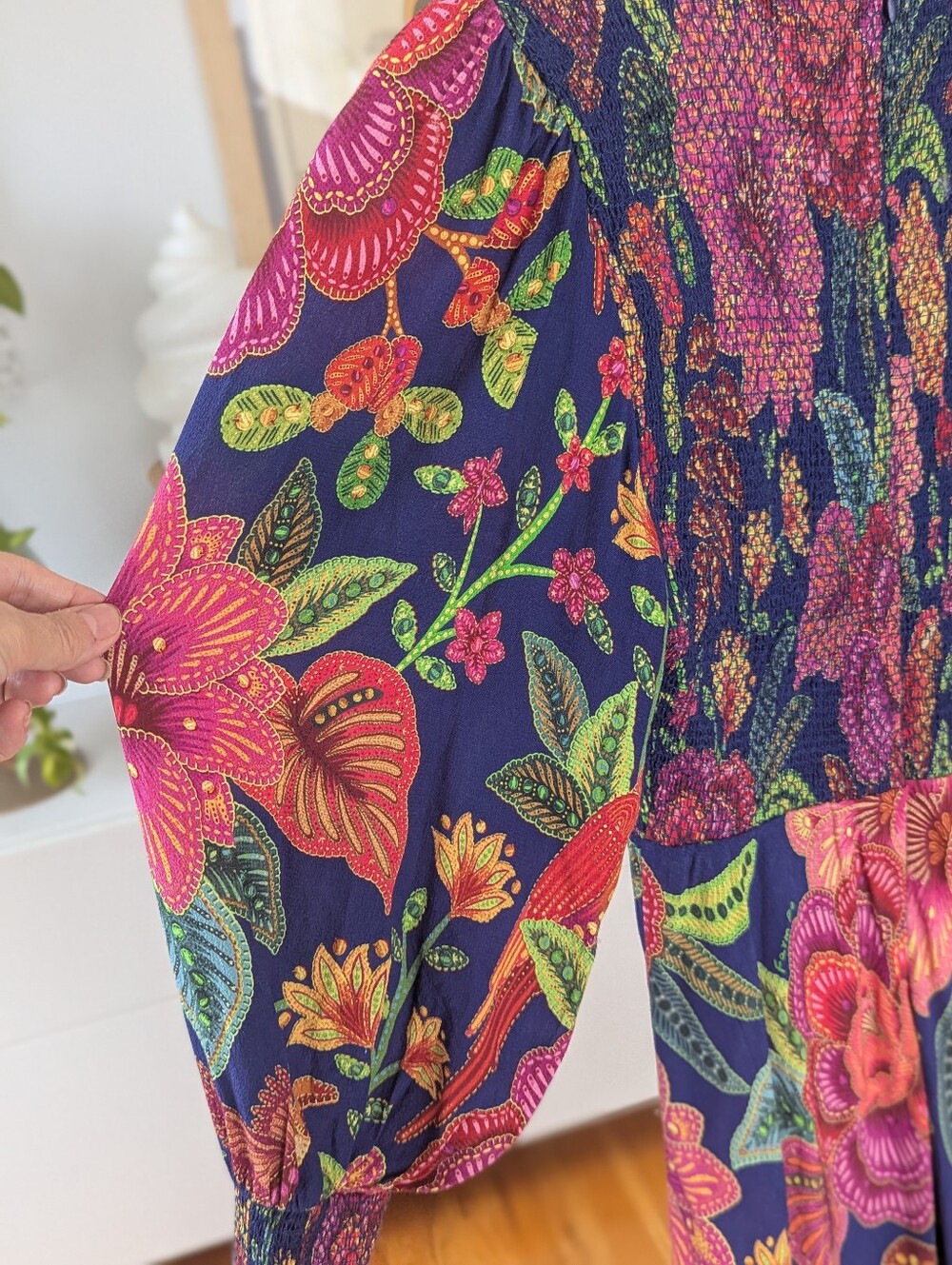 Farm Rio Macaw Bloom Floral Dress XS - Picture 7 of 13